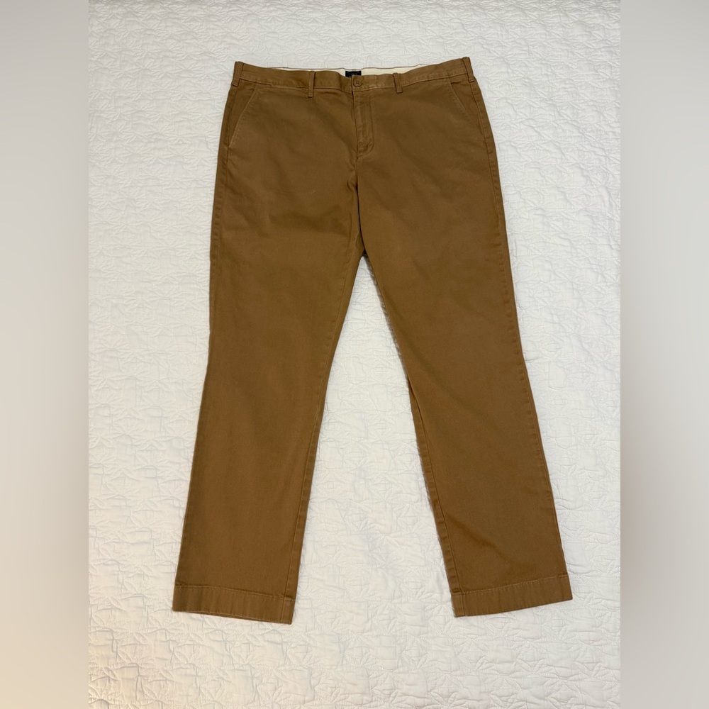 J. Crew 770 Straight Fit Tan Chinos 38/32